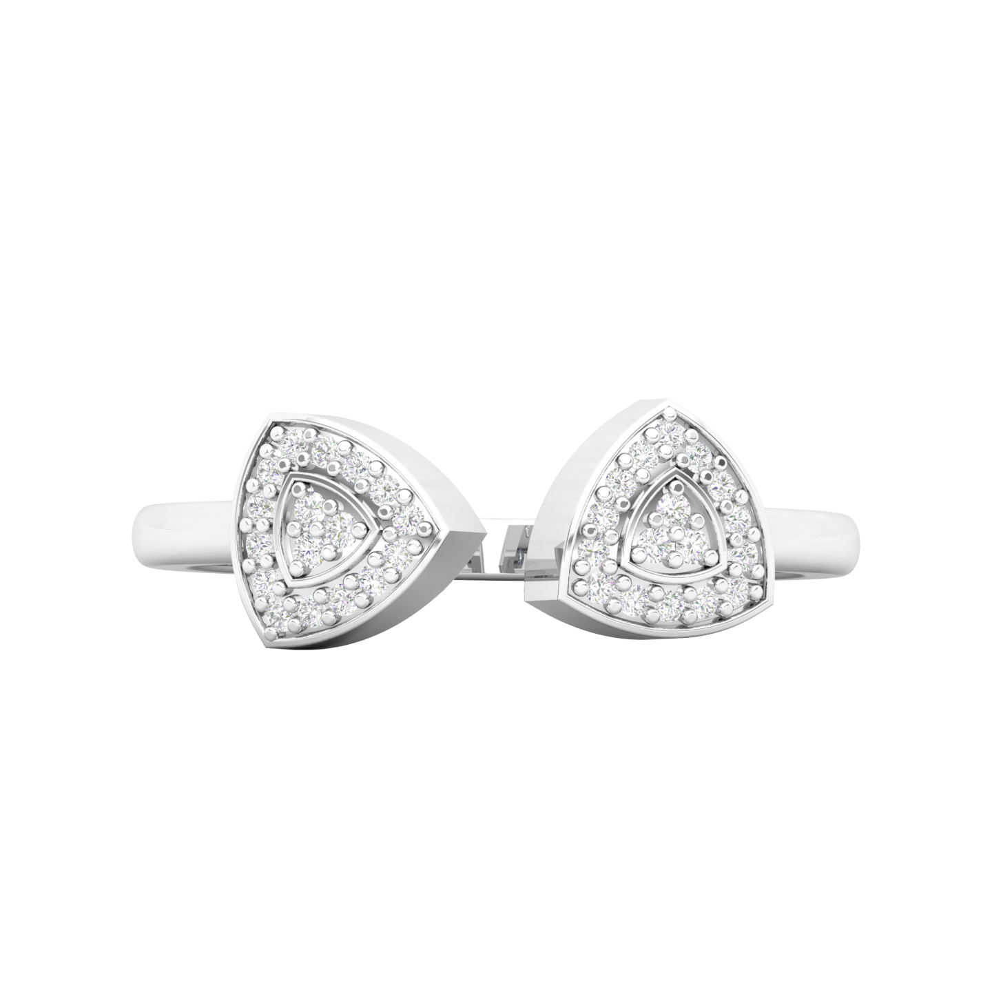 Maurya Troth Open Ring with Round Diamonds