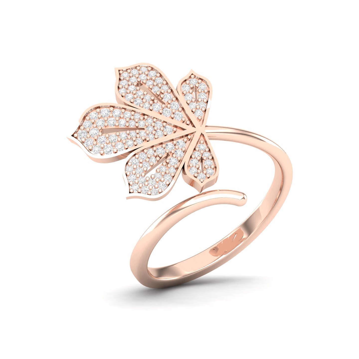 Maurya Maple Ring with Round Diamond Accents
