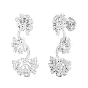 Maurya Tender Push Back Earrings with Diamonds