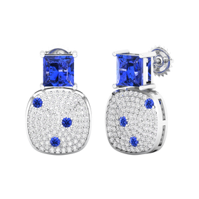 Maurya Squash Emerald Push Back Earrings