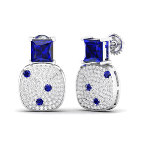 Maurya Squash Emerald Push Back Earrings