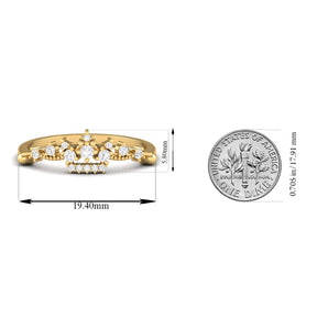Maurya Princess Promise Ring with Diamonds