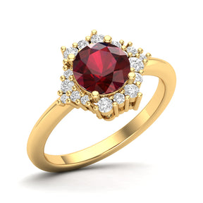 Maurya Prong-Set Solitaire Pink Amethyst Pink Sky Engagement Ring