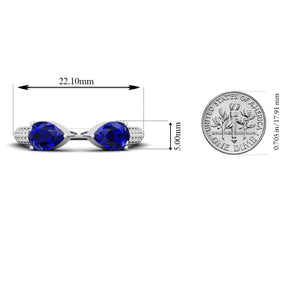 Maurya Peacock Peridot and Tanzanite Open Ring with Accent Diamonds