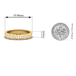 Maurya Single Row Diamond Stackable Richie Rich Wedding Band