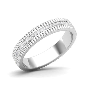 Maurya Imperial Stackable Band with Diamonds