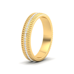 Maurya Imperial Stackable Band with Diamonds