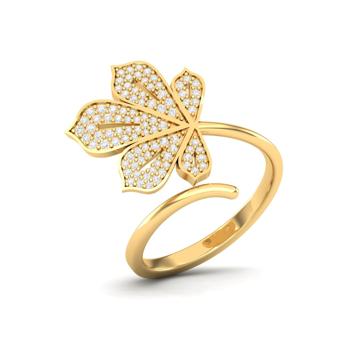 Maurya Maple Ring with Round Diamond Accents