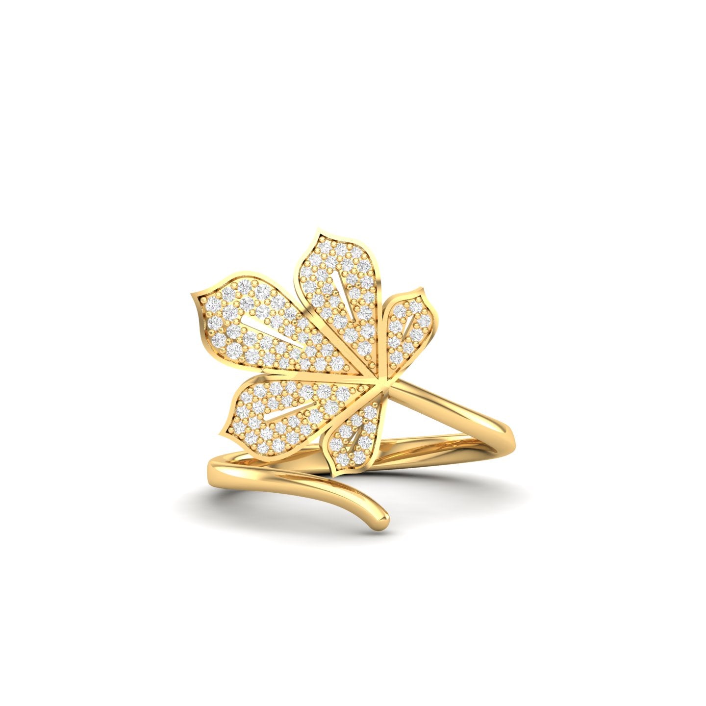 Maurya Maple Ring with Round Diamond Accents