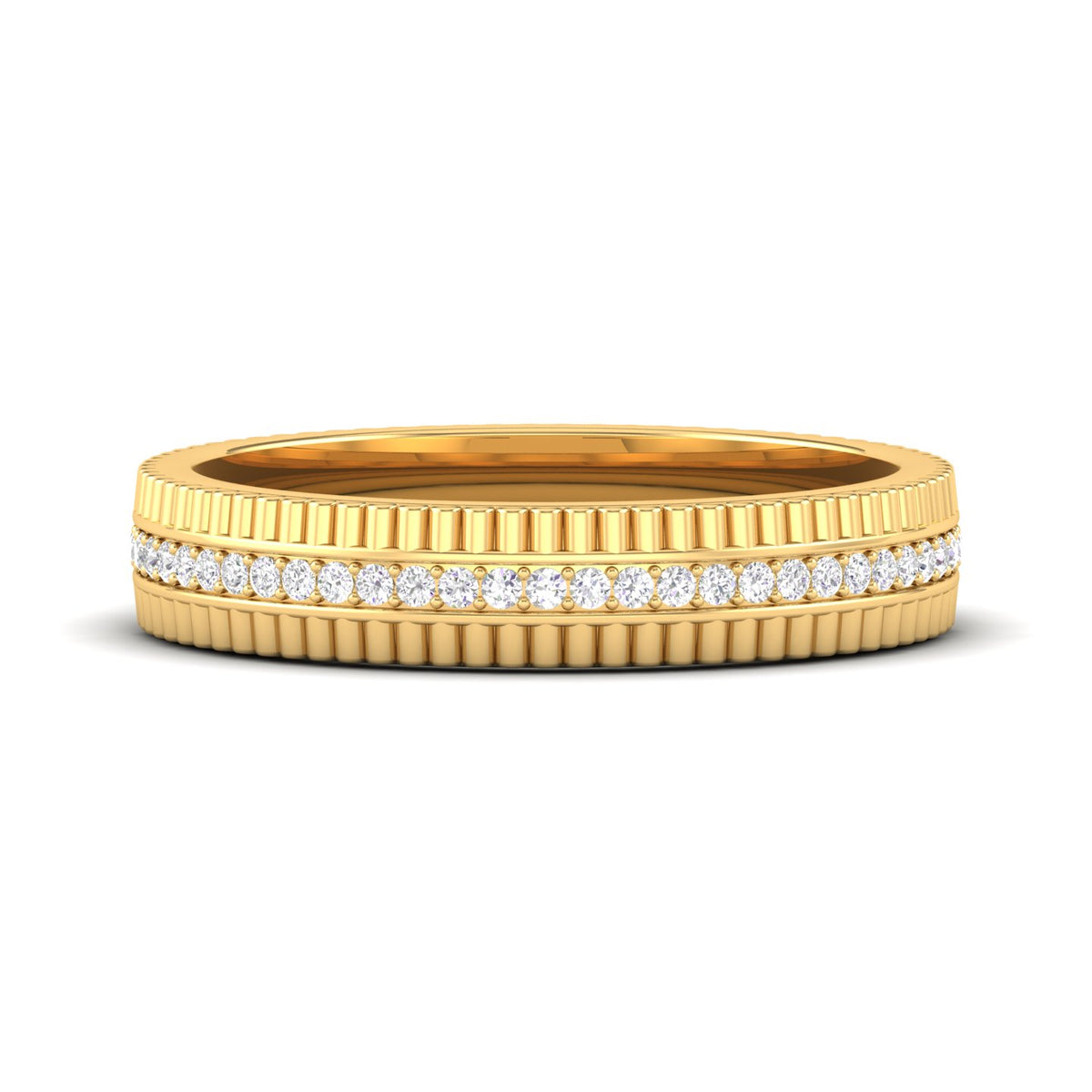 Maurya Imperial Stackable Band with Diamonds