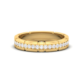 Maurya Single Row Diamond Stackable Richie Rich Wedding Band