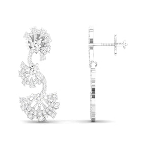 Maurya Tender Push Back Earrings with Diamonds