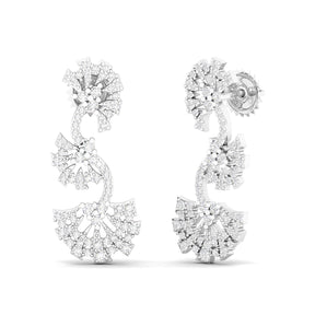 Maurya Tender Push Back Earrings with Diamonds