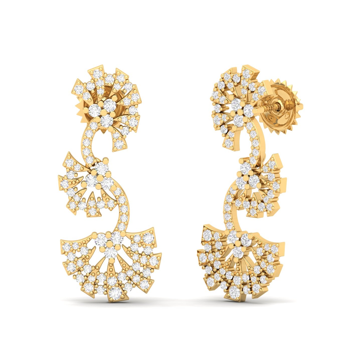 Push Back Earring at best price in Jaipur by Divine Jewelry Concept | ID:  7673513997