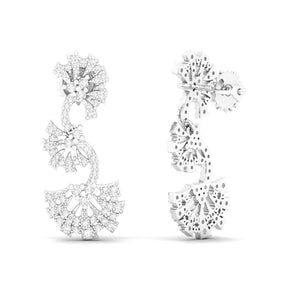 Maurya Tender Push Back Earrings with Diamonds