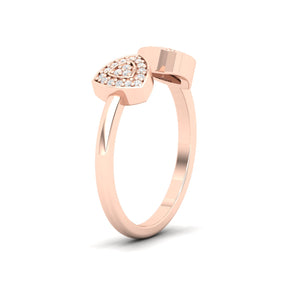 Maurya Troth Open Ring with Round Diamonds