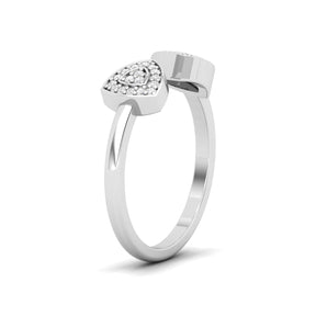 Maurya Troth Open Ring with Round Diamonds
