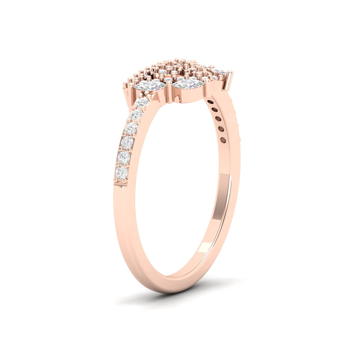 Maurya Marquise Diamond Tercet Promise Ring