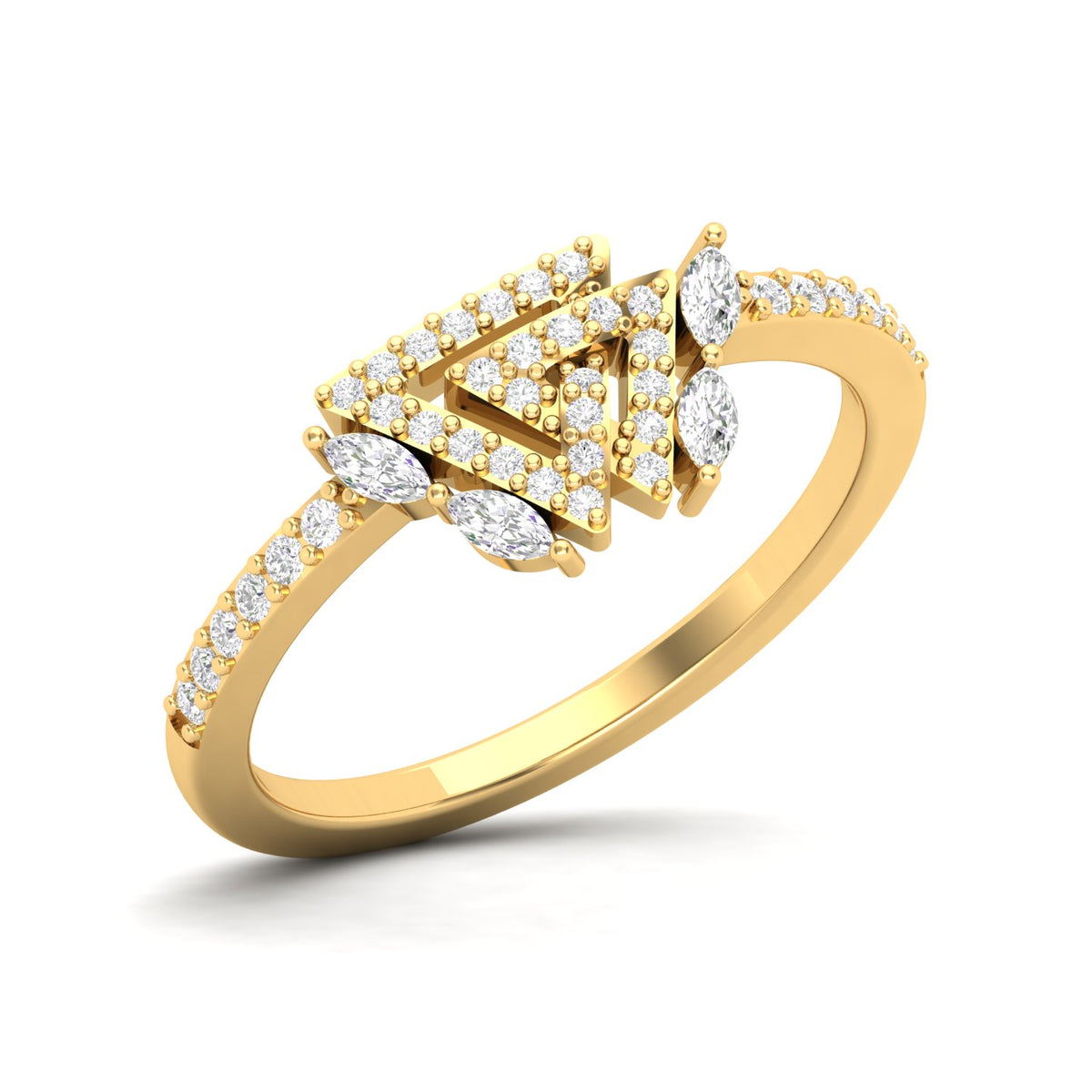 Maurya Marquise Diamond Tercet Promise Ring