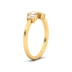 Maurya Prong-Set Ingots Baguette Diamond Promise Ring
